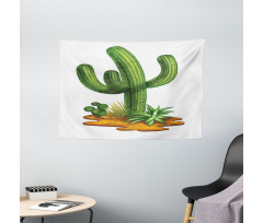 Arid Climate Saguaro Wide Tapestry