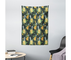 Tropic Flower Design Tapestry