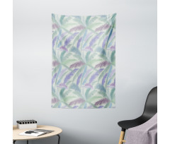 Abstract Tropic Leaves Tapestry