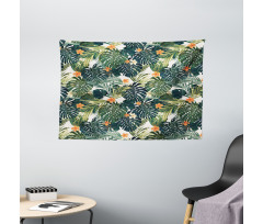 Colorful Polynesia Plant Wide Tapestry