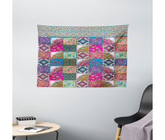 Middle Eastern Paisleys Wide Tapestry