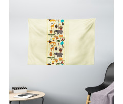 Historic Border Wide Tapestry