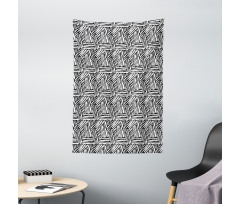 Classic Ink Art Tapestry