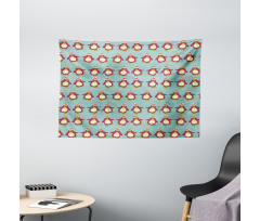 Funny Arctic Penguins Wide Tapestry