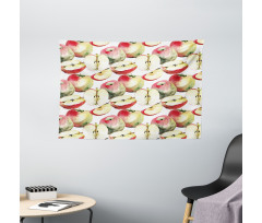 Organic Mclntosh Fruits Wide Tapestry