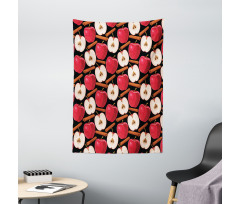 Cinnamon Sticks Fruits Tapestry