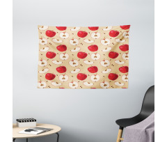 Fresh Fruit Slices Pie Wide Tapestry