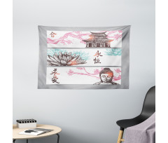 Sketch Frames Wide Tapestry