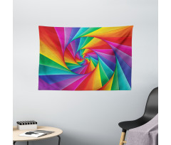 Abstract Art Vivid Swirl Wide Tapestry