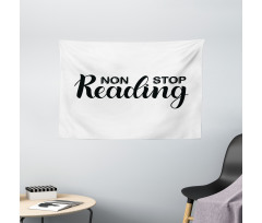Non Stop Reading Theme Wide Tapestry