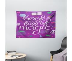 Full of Magic Witchcraft Wide Tapestry