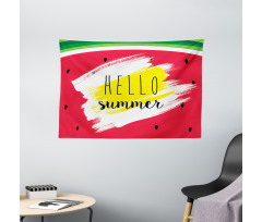 Watermelon Summertime Wide Tapestry