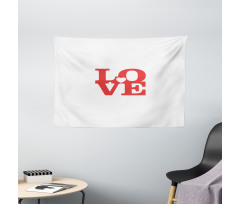 Valentines Day Romance Wide Tapestry