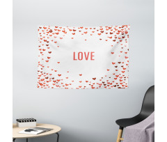 Romance Illustration Heart Wide Tapestry