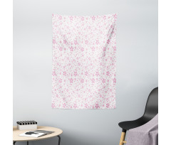 Pink Flora Tapestry