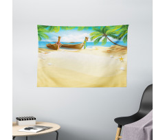 Paradise Island Tropical Wide Tapestry