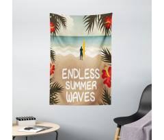 Colorful Hippie Beach Theme Tapestry
