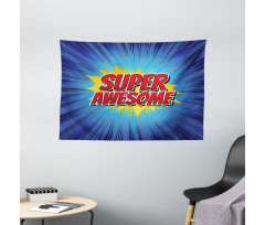 Comic Book Design Wide Tapestry