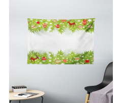 Coniferous Noel Tree Wide Tapestry