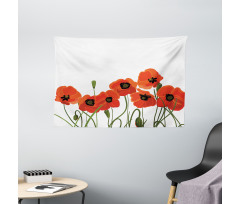 Vibrant Blossoms Bouquet Wide Tapestry