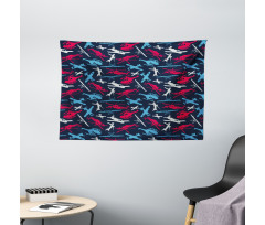 Airships Helicopters Wide Tapestry