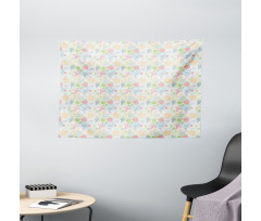 Trace Style Flora Fauna Wide Tapestry