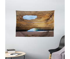 Sea Cave Benagil Portugal Wide Tapestry