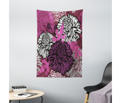 Large Floral Petals Bud Tapestry