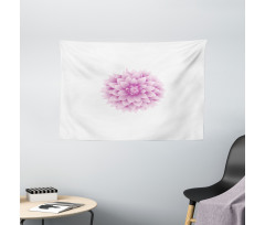 Purple Dahlia with Magenta Wide Tapestry