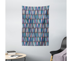 Colored Drop Shapes Tapestry