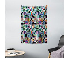 Various 60s Shapes Tapestry
