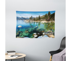 Summer Lake Photo Wide Tapestry