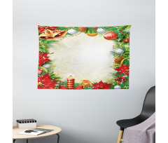Abstract Christmas Tree Wide Tapestry