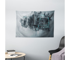 Cargo Delivery Theme Wide Tapestry