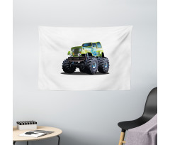 Monster Truck Off Road Wide Tapestry