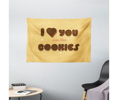 Chocolate Cookie Wide Tapestry