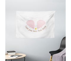 Pink Rats Cheese Wide Tapestry