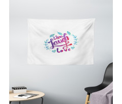 Inspiration Phrase Wide Tapestry