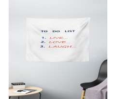 Do List Wide Tapestry