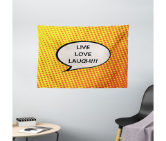 Speech Bubble Wide Tapestry