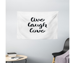 Retro Words Wide Tapestry