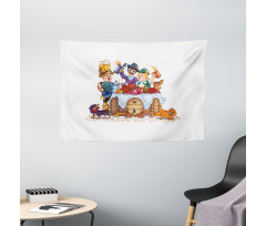 Bavarian Festivity Wide Tapestry