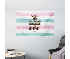 Retro Style Pastel Wide Tapestry