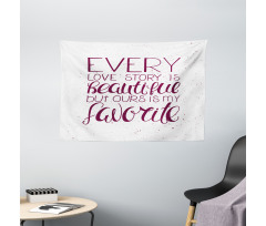 Romance Words Our Story Wide Tapestry