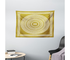 Frieze Meander Lines Wide Tapestry