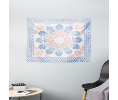 Pastel Floral Grecian Wide Tapestry