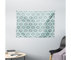 Ikat Style Pattern Wide Tapestry
