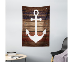 Boat Theme Anchor Motif Tapestry