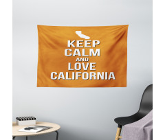 Love California Map Wide Tapestry