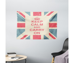 Carry on British Flag Wide Tapestry